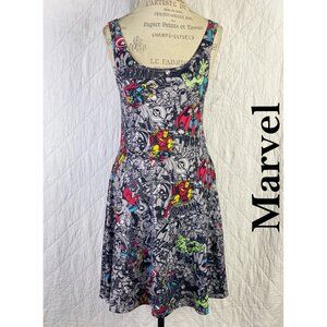 Marvel Summer Festival Dress Super Hero Pattern